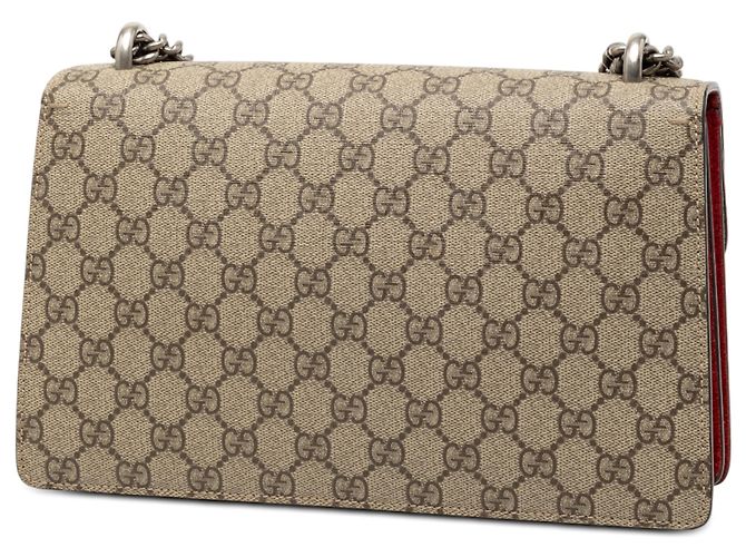 Borsa a Spalla Gucci Dionysus GG Supreme Media Marrone Beige - vista 2