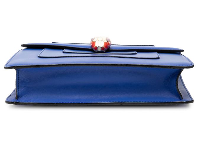 Bulgari Bvlgari Blu Piccola Borsa Quadrata in Pelle Serpenti Forever con Catena a Spalla - vista 3