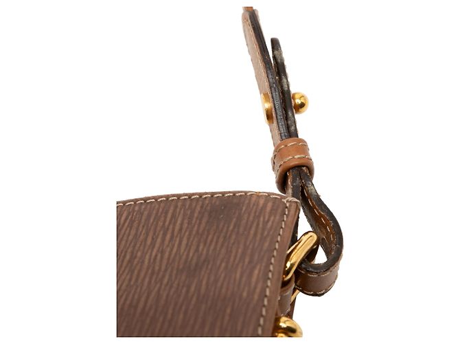 Borsa a Spalla Velasquez Twist in Pelle Marrone LOEWE - vista 8