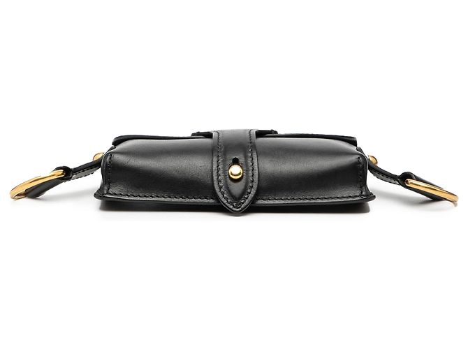 Saddle Borsa a sella D Bee in pelle nera mini di Dior Nero - vista 3