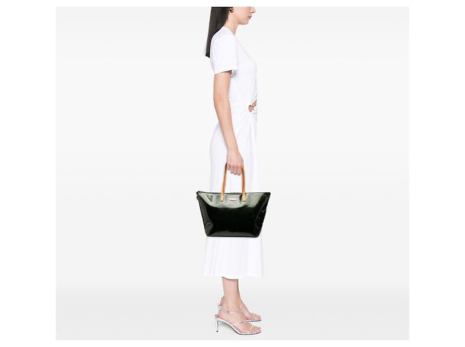 Louis Vuitton Monogram Vernis Bellevue GM Verde Verde scuro - vista 7