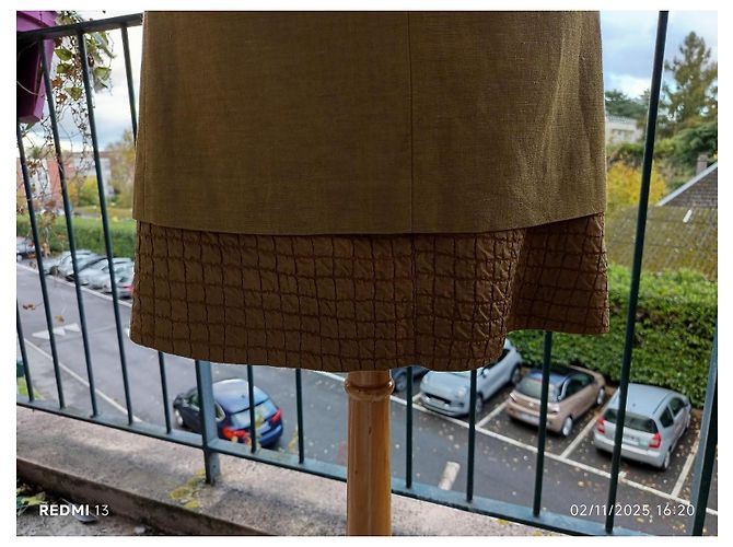 Abito Chloé Khaki in Seta e Lino Cachi - vista 8