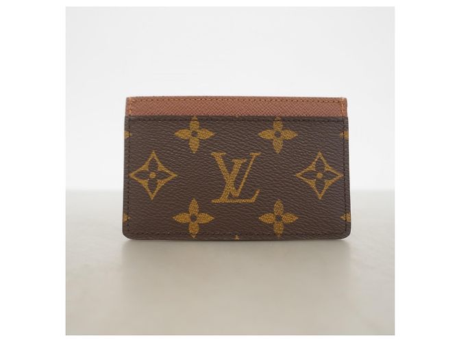 Slender Estuche para tarjetas Monogram Louis Vuitton M61733 Castaño - vista 7