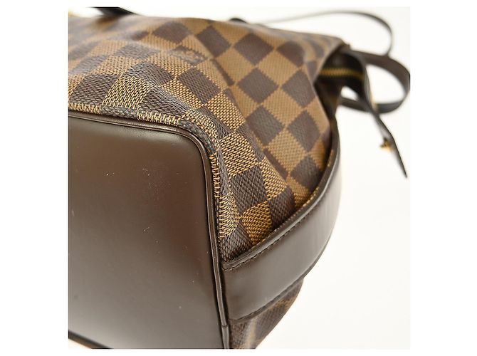 Borsa Chelsea Damier Louis Vuitton Marrone - vista 7