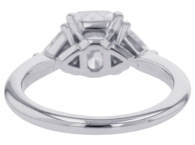 Platin-Ehering von Tiffany & Co. Silber - Ansicht 3