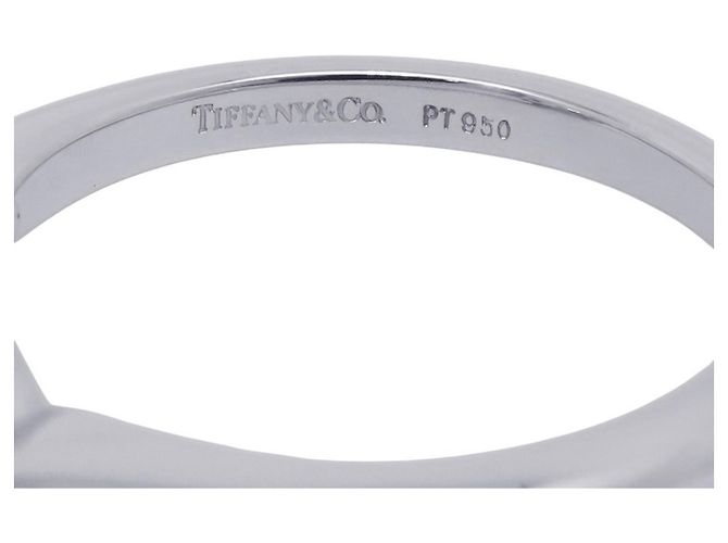 Platin-Ehering von Tiffany & Co. Silber - Ansicht 9