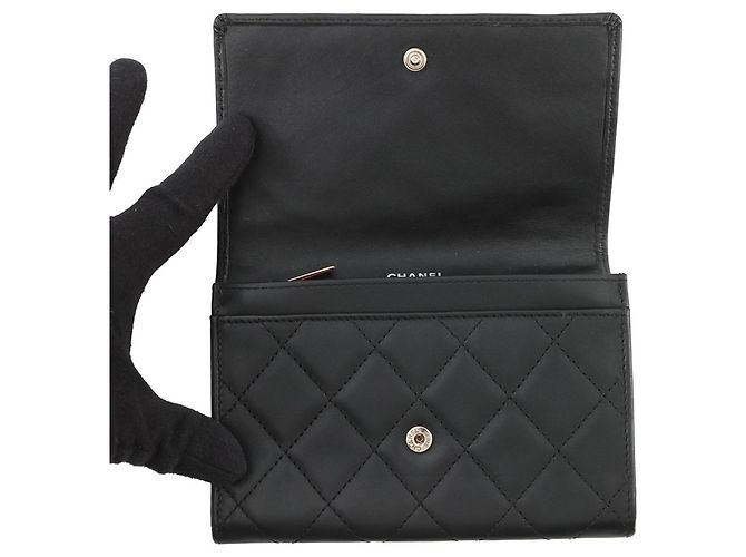 Billetera bi-fold Chanel Cambon Line Negro - vista 4
