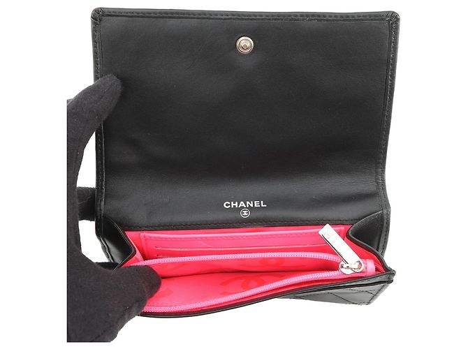 Billetera bi-fold Chanel Cambon Line Negro - vista 5