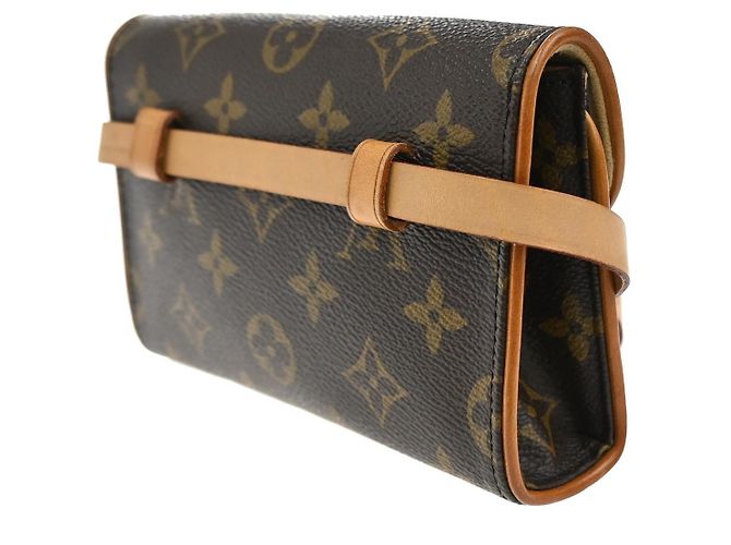 Marsupio Florentine Louis Vuitton in tela Monogram Marrone - vista 4
