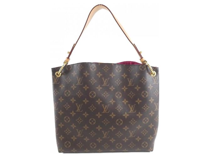 Borsa a Spalla Graceful PM Monogramma Louis Vuitton Marrone Rosa - vista 2