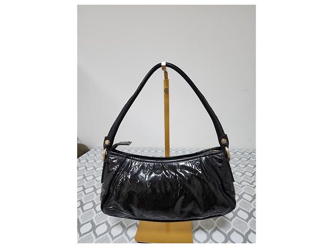 Borsa a spalla in pelle verniciata D-Ring Abbey di Gucci nera Nero - vista 2