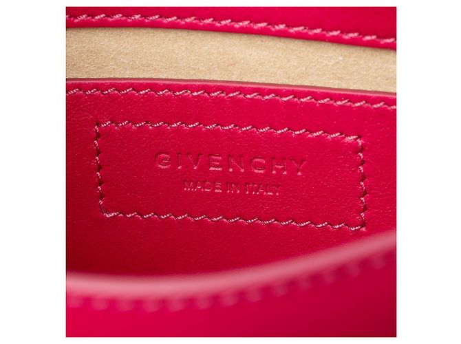 Mini bolsa Infinity de couro de bezerro Givenchy Rosa - vista 8