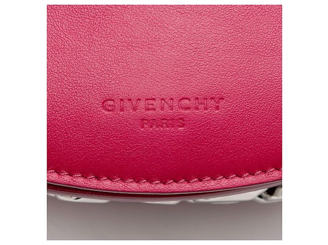 Mini bolsa Infinity de couro de bezerro Givenchy Rosa - vista 9