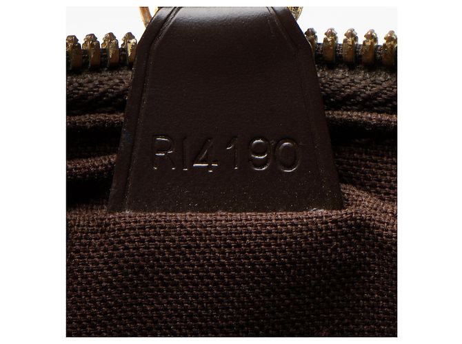Borsa Porta Documenti da Viaggio Damier Ebene Louis Vuitton Marrone - vista 6