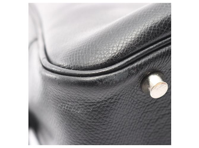 Borsa in pelle Hermès Plume 32 Nera Nero - vista 10