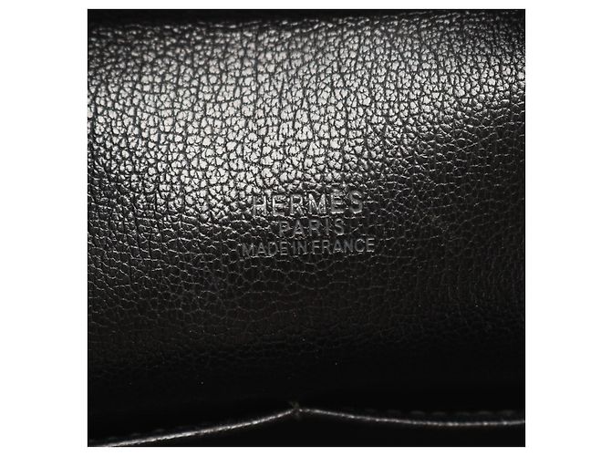 Borsa in pelle Hermès Plume 32 Nera Nero - vista 2