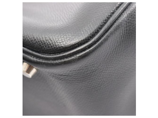 Borsa in pelle Hermès Plume 32 Nera Nero - vista 5