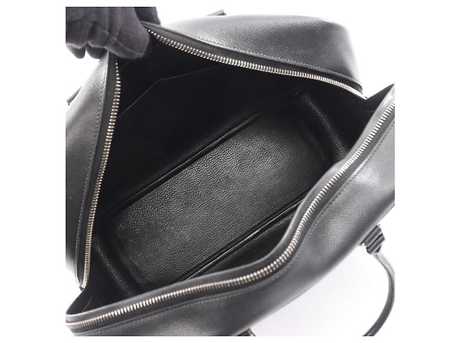 Borsa in pelle Hermès Plume 32 Nera Nero - vista 7