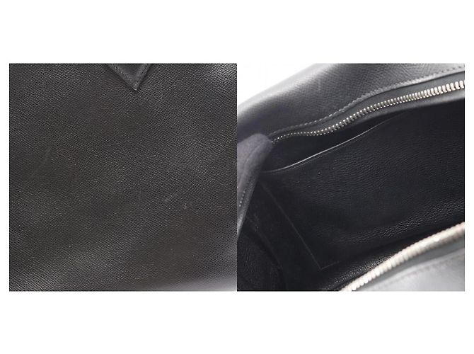Borsa in pelle Hermès Plume 32 Nera Nero - vista 8