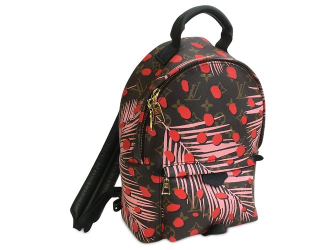 Zaino Palm Springs PM Monogram Jungle Dots di Louis Vuitton Marrone - vista 2