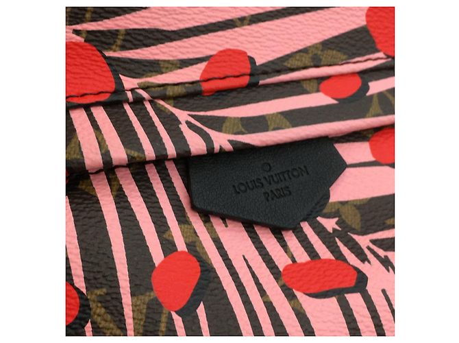 Zaino Palm Springs PM Monogram Jungle Dots di Louis Vuitton Marrone - vista 7