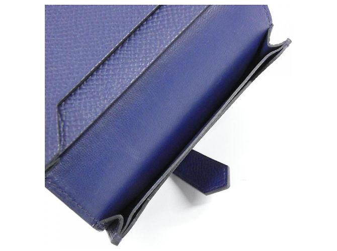 Hermès Béarn Epsom Card Case Blue - view 6
