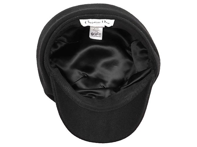 Cappello in Lana Nylon con Logo CD Christian Dior Nero - vista 8