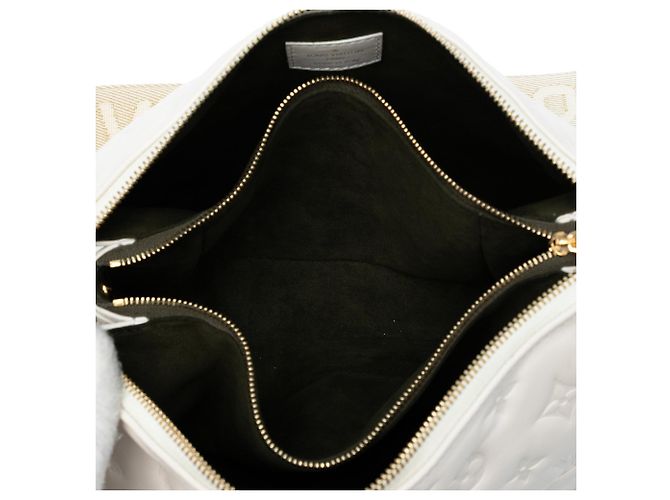 Coussin PM in pelle di agnello trapuntata Monogram Louis Vuitton Bianco - vista 4