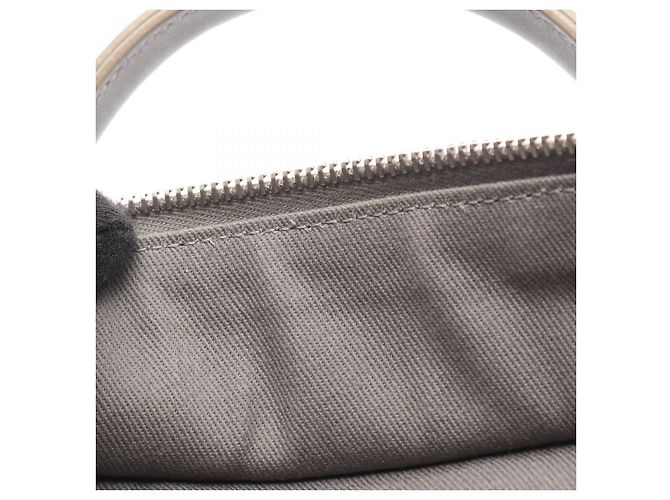 Borsa a spalla bowling in tela e pelle Chanel Grigio - vista 8