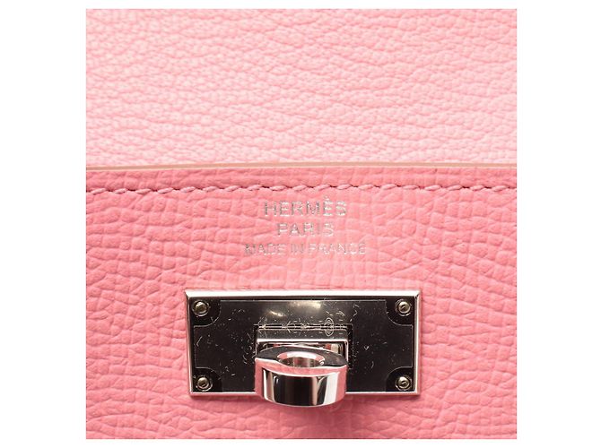 Clutch in pelle Kelly di Hermès Rosa - vista 6