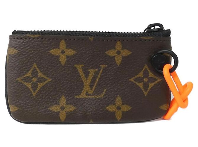 Louis Vuitton Pochette Cle Monogram Coin Key Case Brown - view 2