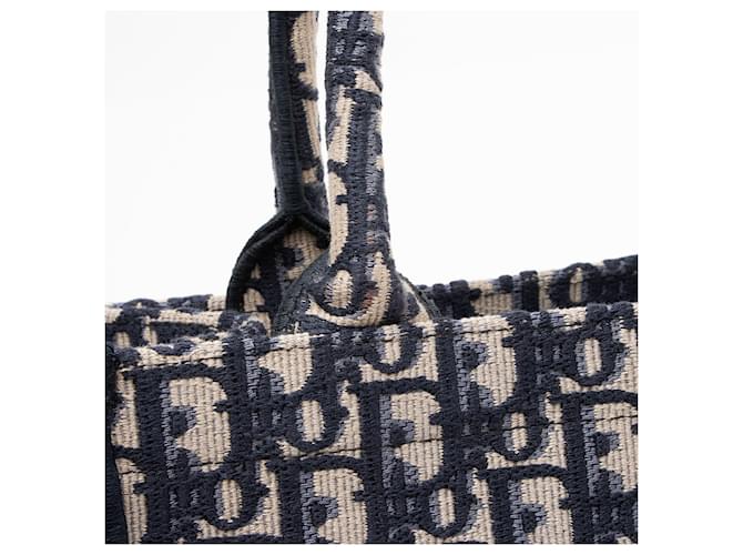 Book Tote Dior Oblique Piccola Borsa da Libro Blu - vista 10