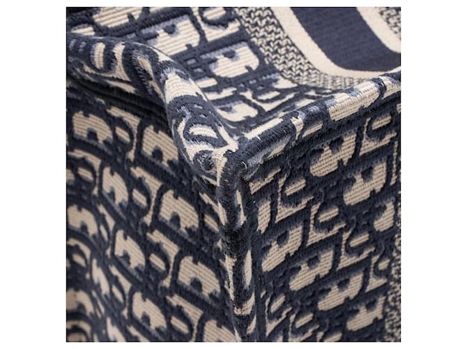 Book Tote Dior Oblique Piccola Borsa da Libro Blu - vista 9