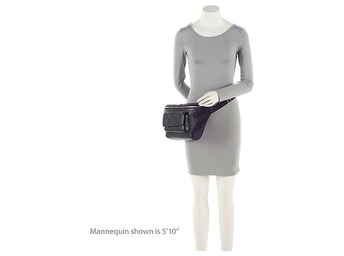 Belt bag con tasca perforata e logo GG in rilievo Gucci Nero - vista 5