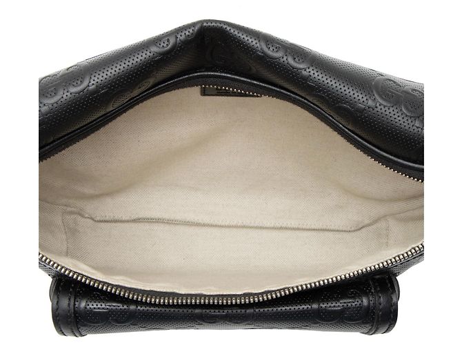 Belt bag con tasca perforata e logo GG in rilievo Gucci Nero - vista 7