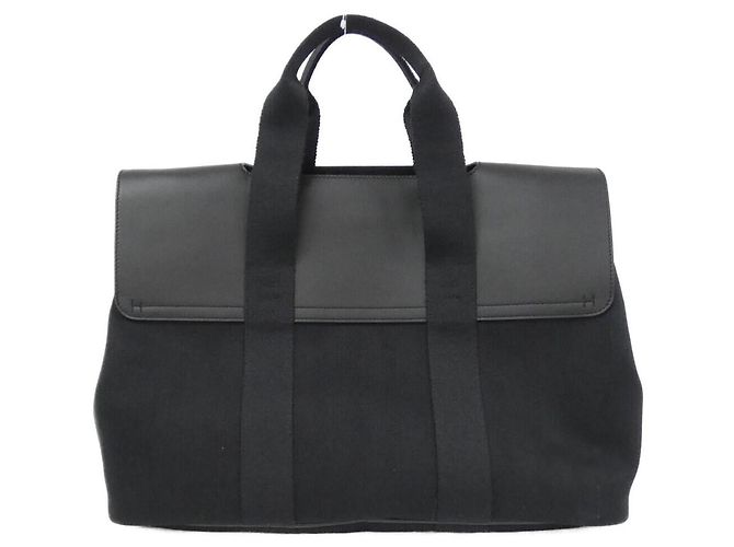 Borsa Gummy Toile Chevron Valparaiso MM di Hermès Nero - vista 2