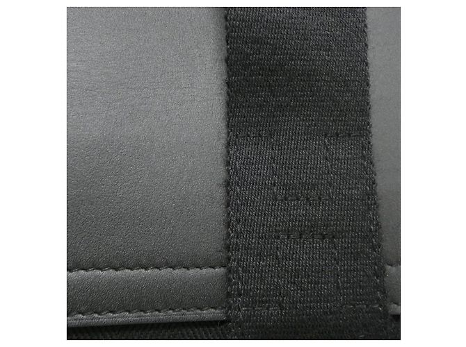 Borsa Gummy Toile Chevron Valparaiso MM di Hermès Nero - vista 4