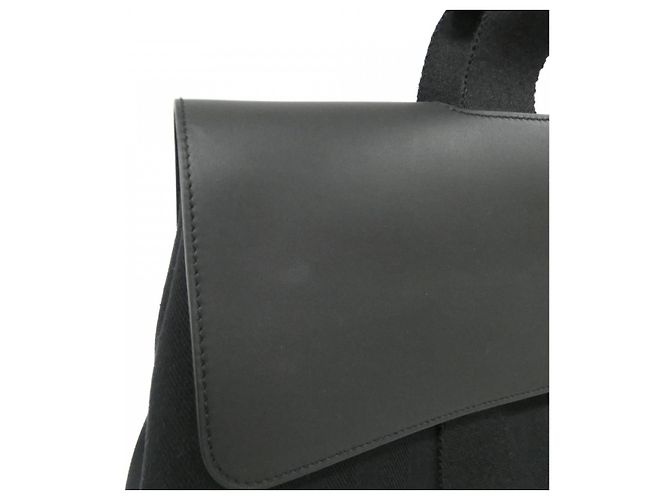 Borsa Gummy Toile Chevron Valparaiso MM di Hermès Nero - vista 5