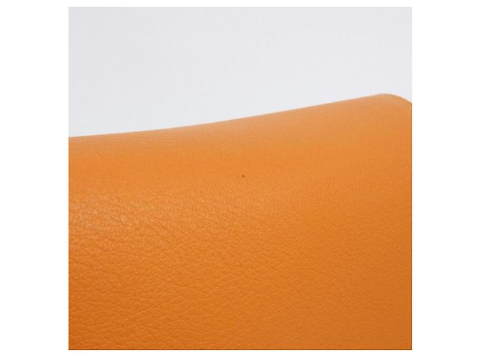 Borsa Hermès Valparaiso Toile Chevron Arancione - vista 6
