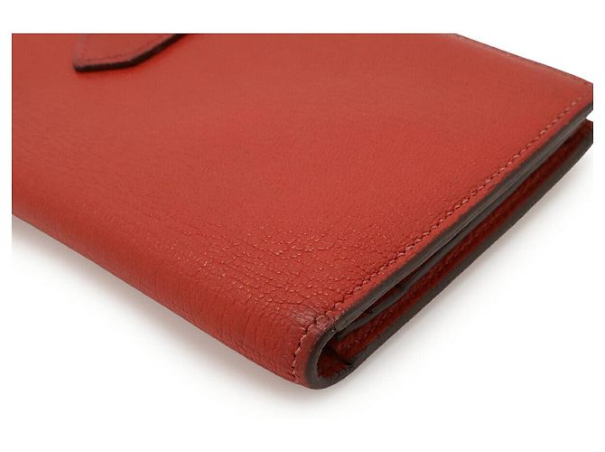 Cartera Larga Soufflet de Cabra Béarn de Hermès Rosa - vista 3