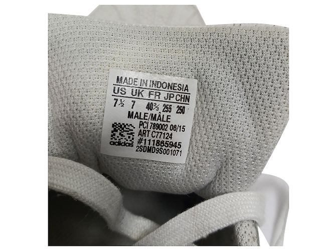 Autre Marque Sneakers basse Adidas Superstar in pelle di vitello bianca - vista 6