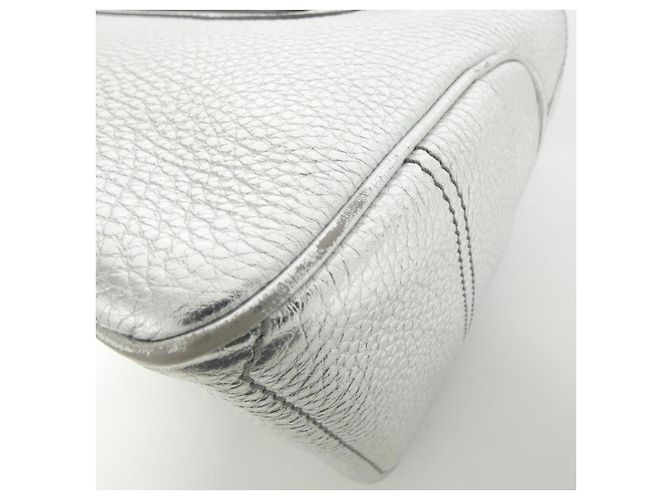 Céline Borsa in pelle metallica Celine Boogie Argento Metallico - vista 2