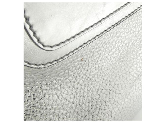 Céline Borsa in pelle metallica Celine Boogie Argento Metallico - vista 5