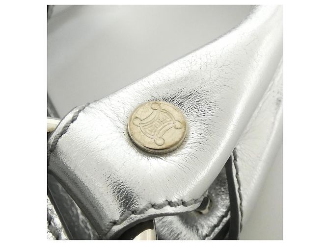 Céline Borsa in pelle metallica Celine Boogie Argento Metallico - vista 6
