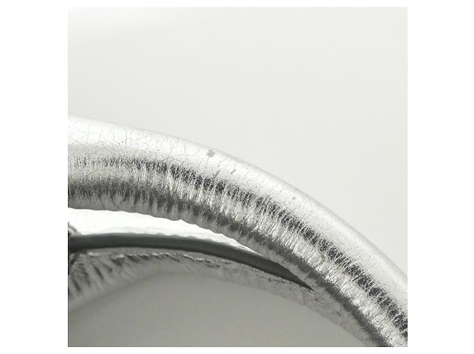 Céline Borsa in pelle metallica Celine Boogie Argento Metallico - vista 7