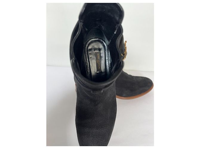 Stivaletti Louis Vuitton in pelle nera Nero - vista 10