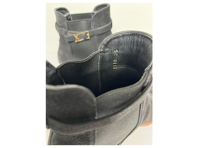 Stivaletti Louis Vuitton in pelle nera Nero - vista 11