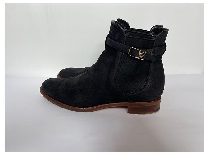 Stivaletti Louis Vuitton in pelle nera Nero - vista 2