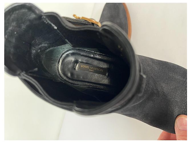 Stivaletti Louis Vuitton in pelle nera Nero - vista 9