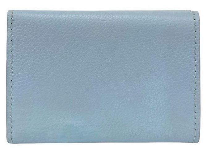 Portafoglio Trifold Mini Lock in Pelle Louis Vuitton Blu - vista 3